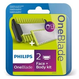 Philips OneBlade zestaw do twarzy i ciała QP620/50 Liczba głowic golących/ostrzy 2, Zielony