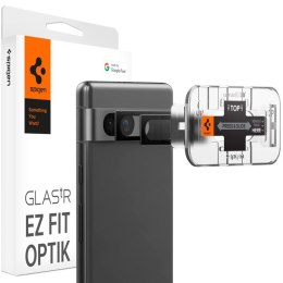 Spigen Optik.TR EZ Fit Camera Lens Protector - Szkło ochronne na obiektyw do Google Pixel 7A (2 szt) (Czarny)