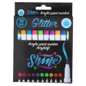 Craft - Zestaw markerów / pisaków akrylowych, 10 szt. (glitter)