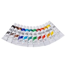 Farby akrylowe w tubkach 12 ml 12 kolorów