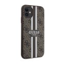 Guess 4G Printed Stripes MagSafe - Etui iPhone 11 (Brązowy)