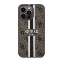 Guess 4G Printed Stripes MagSafe - Etui iPhone 13 Pro (Brązowy)