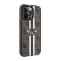 Guess 4G Printed Stripes MagSafe - Etui iPhone 13 Pro (Brązowy)