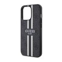 Guess 4G Printed Stripes MagSafe - Etui iPhone 13 Pro (Czarny)