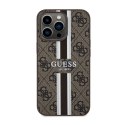 Guess 4G Printed Stripes MagSafe - Etui iPhone 13 Pro Max (Brązowy)