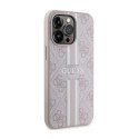 Guess 4G Printed Stripes MagSafe - Etui iPhone 13 Pro (Różowy)