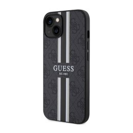 Guess 4G Printed Stripes MagSafe - Etui iPhone 14 (Czarny)