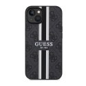 Guess 4G Printed Stripes MagSafe - Etui iPhone 14 (Czarny)