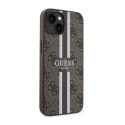 Guess 4G Printed Stripes MagSafe - Etui iPhone 14 Plus (Brązowy)