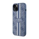Guess 4G Printed Stripes MagSafe - Etui iPhone 14 Plus (Niebieski)