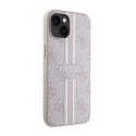 Guess 4G Printed Stripes MagSafe - Etui iPhone 14 Plus (Różowy)