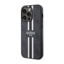 Guess 4G Printed Stripes MagSafe - Etui iPhone 14 Pro (Czarny)