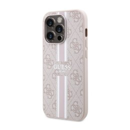 Guess 4G Printed Stripes MagSafe - Etui iPhone 14 Pro Max (Różowy)