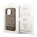 Guess GCube Stripes MagSafe - Etui iPhone 14 Pro Max (Brązowy)