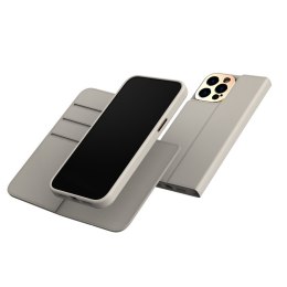 Moshi Overture MagSafe - Skórzane etui 3w1 z klapką iPhone 14 Pro (Serene Gray)