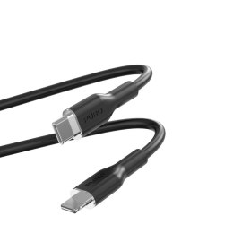 PURO ICON Soft Cable - Kabel USB-C do Lightning MFi 1.5 m (Black)