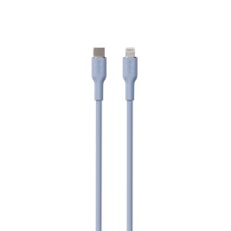 PURO ICON Soft Cable - Kabel USB-C do Lightning MFi 1.5 m (Powder Blue)