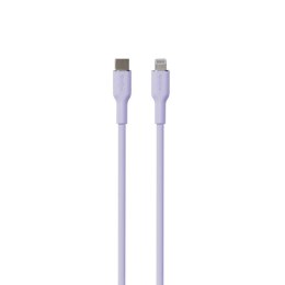 PURO ICON Soft Cable - Kabel USB-C do Lightning MFi 1.5 m (Tech Lavender)