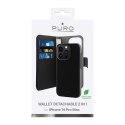 PURO Wallet Detachable - Etui 2w1 iPhone 14 Pro Max (czarny)