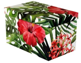 Pudełko dekoracyjne, porządkowe 300x180x190 mm kaszerowane PALMA 1 - KWIAT FILO