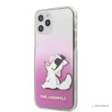 Karl Lagerfeld Choupette Fun Sunglasses - Etui iPhone 12 / iPhone 12 Pro (różowy)