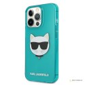 Karl Lagerfeld Choupette Head - Etui iPhone 13 Pro (fluo niebieski)