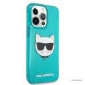 Karl Lagerfeld Choupette Head - Etui iPhone 13 Pro (fluo niebieski)