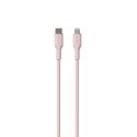 PURO ICON Soft Cable - Kabel USB-C do Lightning MFi 1.5 m (Dusty Pink)