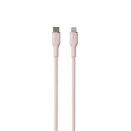 PURO ICON Soft Cable - Kabel USB-C do Lightning MFi 1.5 m (Dusty Pink)
