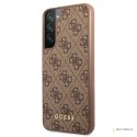 Guess 4G Metal Gold Logo - Etui Samsung Galaxy S22+ (brązowy)