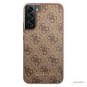 Guess 4G Metal Gold Logo - Etui Samsung Galaxy S22+ (brązowy)