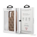 Guess 4G Metal Gold Logo - Etui Samsung Galaxy S22+ (brązowy)