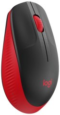 Logitech Full Size Mouse M190 Wireless, czerwona, USB