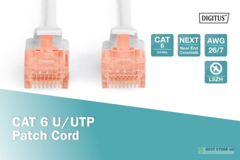 Digitus Patch Cord CAT 6 U-UTP, Cu, LSZH AWG26/7, 5 m Digitus Patch Cord CAT 6 U-UTP, Cu, LSZH AWG26/7, 5 m