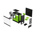 Fractal Design Pop Air RGB Green Core TG Clear Tint, ATX, mATX, Mini ITX, zasilacz w zestawie Nie