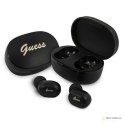 Guess Script Logo - Słuchawki Bluetooth TWS + etui ładujące (czarny)