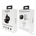 Guess Script Logo - Słuchawki Bluetooth TWS + etui ładujące (czarny)