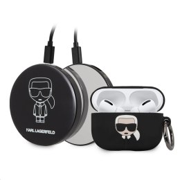 Karl Lagerfeld Bundle Ikonik - Zestaw etui do Apple Airpods Pro + Power Bank z lusterkiem