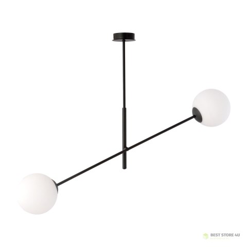 LAINA lampa wisząca, moc max.2x40W, E14, czarno-biała LAINA lampa wisząca, moc max.2x40W, E14, czarno-biała