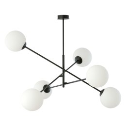LAINA lampa wisząca, moc max.6x40W, E14, czarno-biała