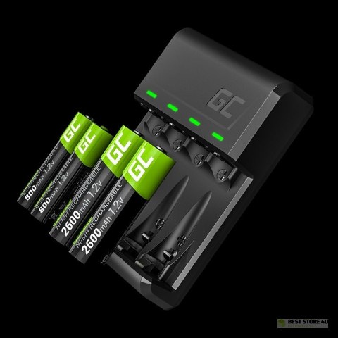 Green Cell VitalCharger - Ładowarka do akumulatorów AA AAA R6 R03 Ni-MH Green Cell VitalCharger - Ładowarka do akumulatorów AA AAA R6 R03 Ni-MH