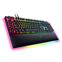 Razer mechaniczna klawiatura do gier BlackWidow V4 Pro RGB LED light, NORD, przewodowa, czarna, zielone przełączniki, klawiatura