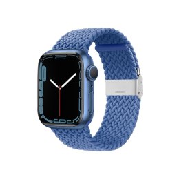 Crong Wave Band - Pleciony pasek do Apple Watch 38/40/41 mm (niebieski)