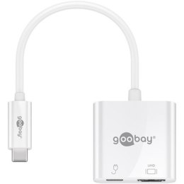 Goobay USB-C HDMI Adapter (4k 60 Hz) 62110 Biały