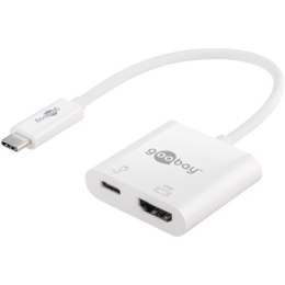 Goobay USB-C HDMI Adapter (4k 60 Hz) 62110 Biały