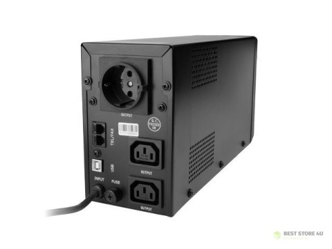 EnerGenie UPS z USB i wyświetlaczem LCD, czarny 850 VA, 510 W, 220 V EnerGenie UPS z USB i wyświetlaczem LCD, czarny 850 VA, 510 W, 220 V