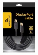 Gembird DisplayPort cable, 4K CC-DP2-5M Black, 5 m