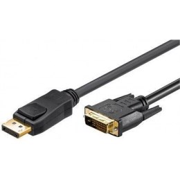 Goobay 51961 Kabel przejściowy DisplayPort/DVI-D 1.2, pozłacany, 2m