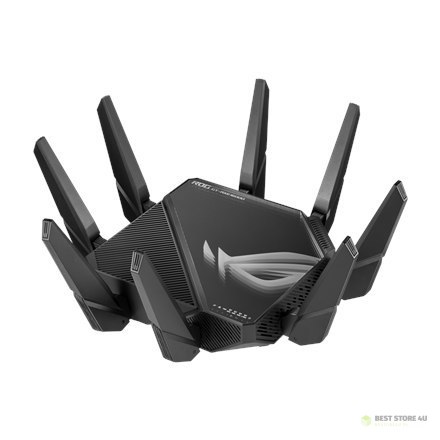 Asus Wifi 6 802.11ax Czterozakresowy gigabitowy router do gier ROG GT-AXE16000 Rapture 802.11ax, 1148+4804+4804+48004 Mbit/s, 10 Asus Wifi 6 802.11ax Czterozakresowy gigabitowy router do gier ROG GT-AXE16000 Rapture 802.11ax, 1148+4804+4804+48004 Mbit/s, 10