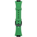 Ralph Giallo Pasek do etui na Apple Watch zielony z czarną sprzączką - silikonowy